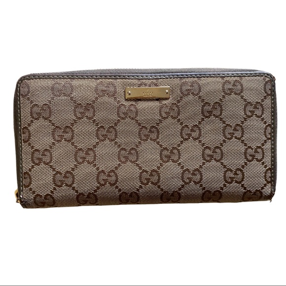 Gucci Handbags - **SOLD**Gucci GG Brown Long Zippy Wallet